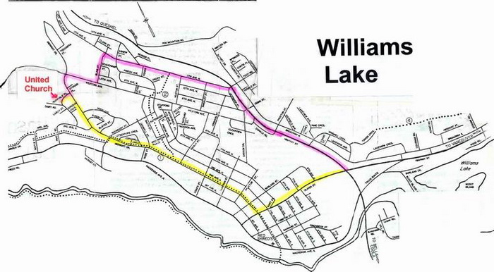 Map of W.L., showing St. Andrew's U. C.